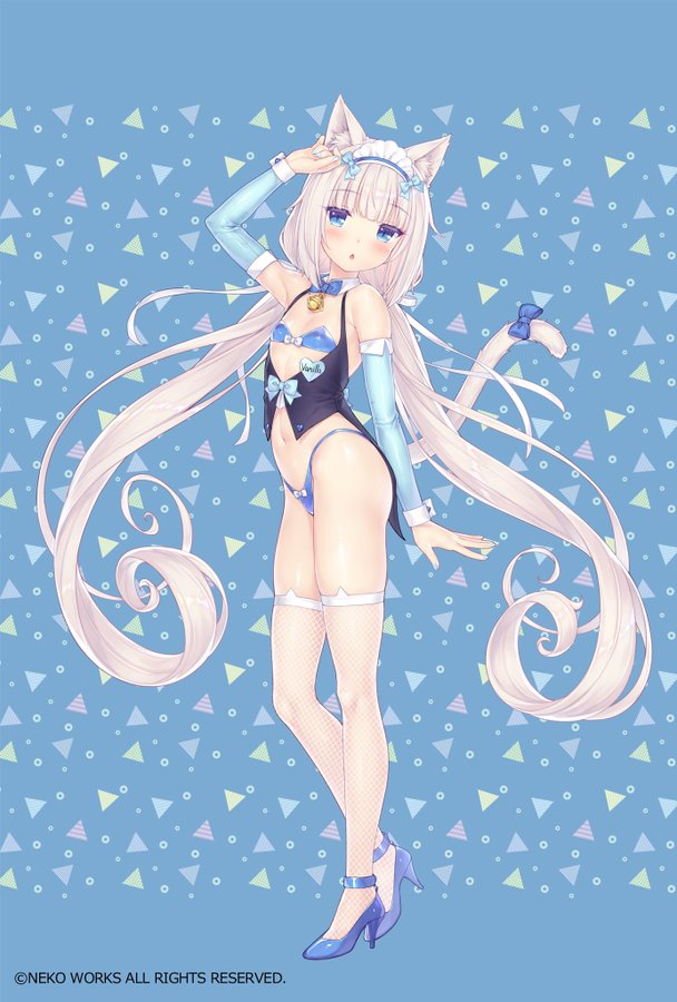 Хентай неко,nekopara,сука сисек не видно,в одежде,купальники,длинные волосы,милая, rule34