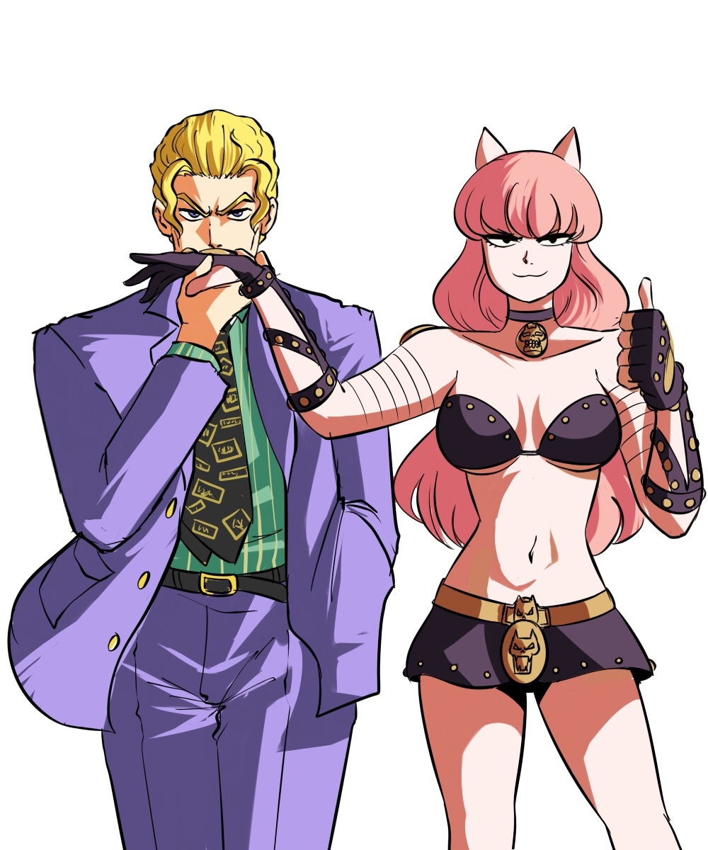 Хентай Аниме,Большие сиськи,в одежде,неко,jojo,длинные волосы, rule34