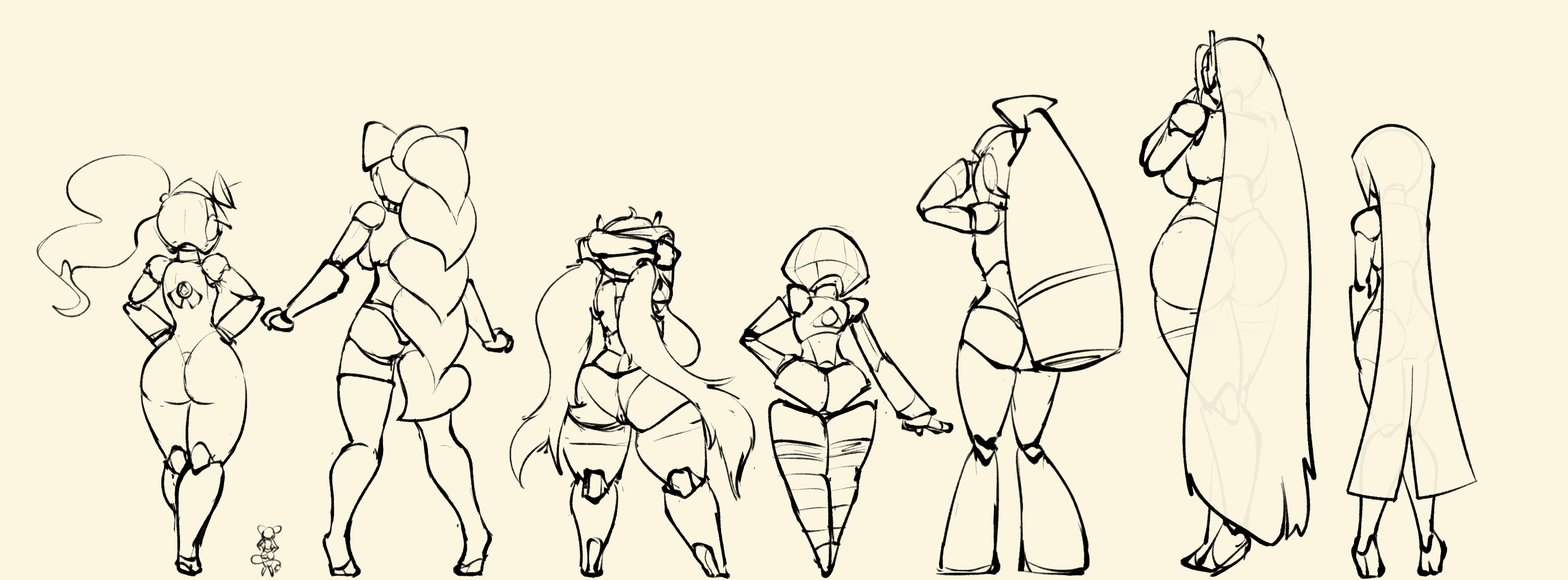 Хентай Большие сиськи,Большая жопа,Роботы,вид сзади,чб, rule34