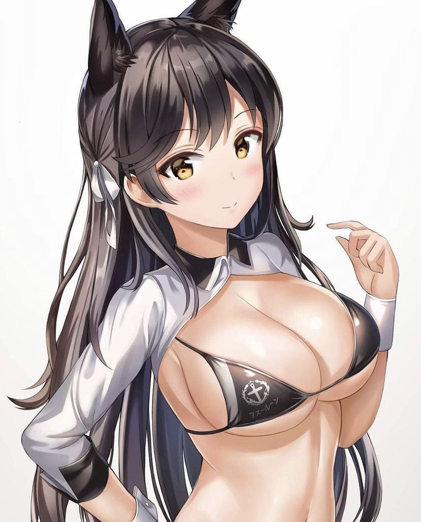 Хентай Аниме,Большие сиськи,длинные волосы,неко,azur lane, rule34