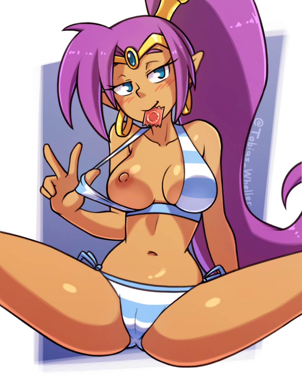 Хентай Большие сиськи,shantae,гондон, rule34