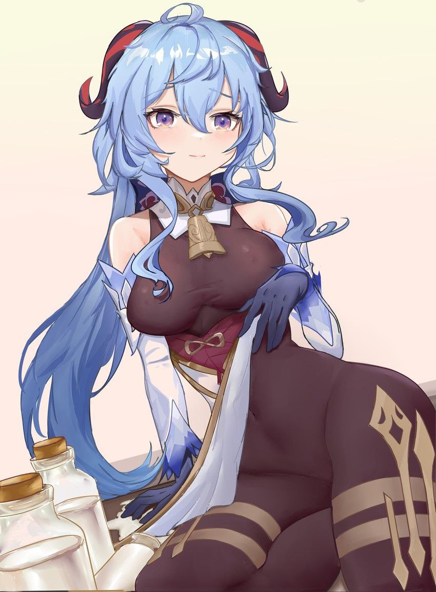 Хентай genshin impact,Большие сиськи,в одежде,чулки,ganyu, rule34