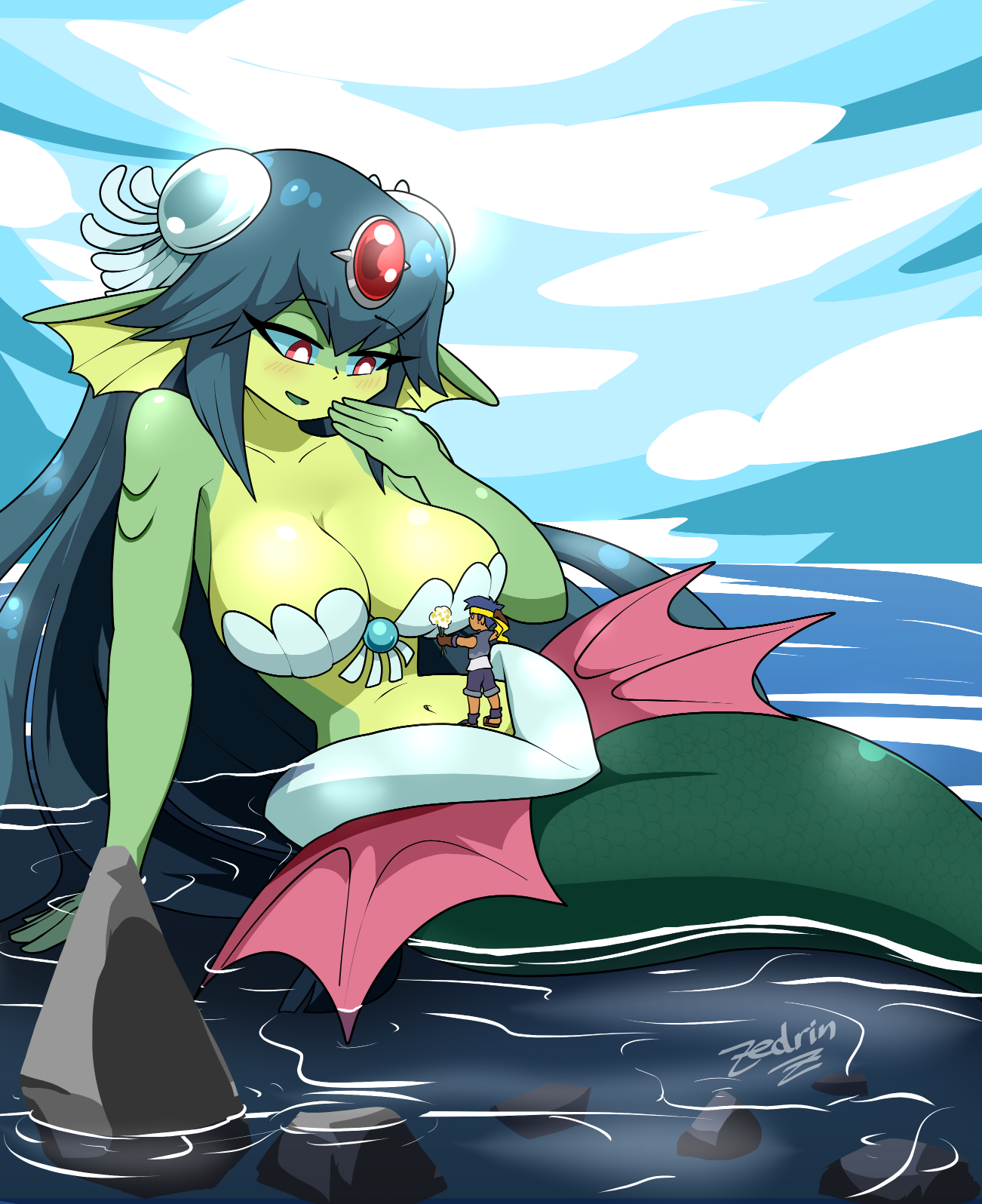 Хентай сука сисек не видно,shantae,giga_mermand, rule34