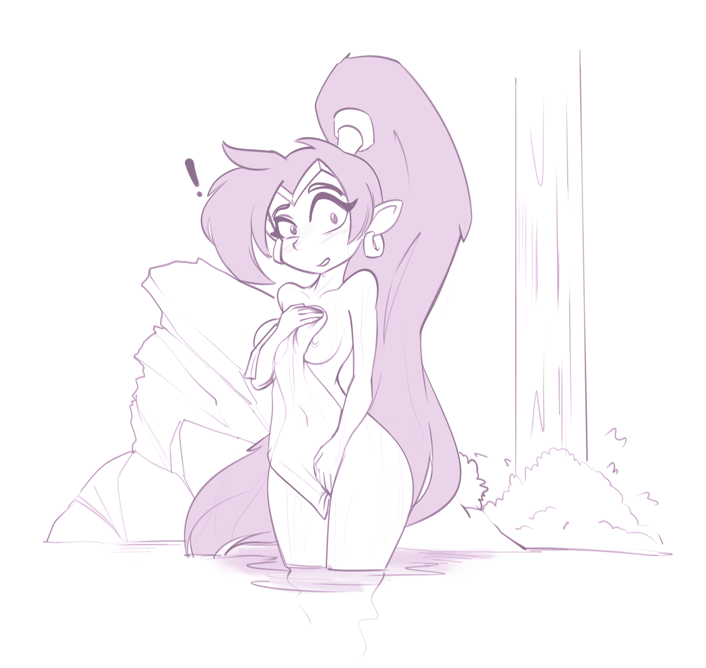 Хентай Большие сиськи,shantae,шанти,стесняшка, rule34