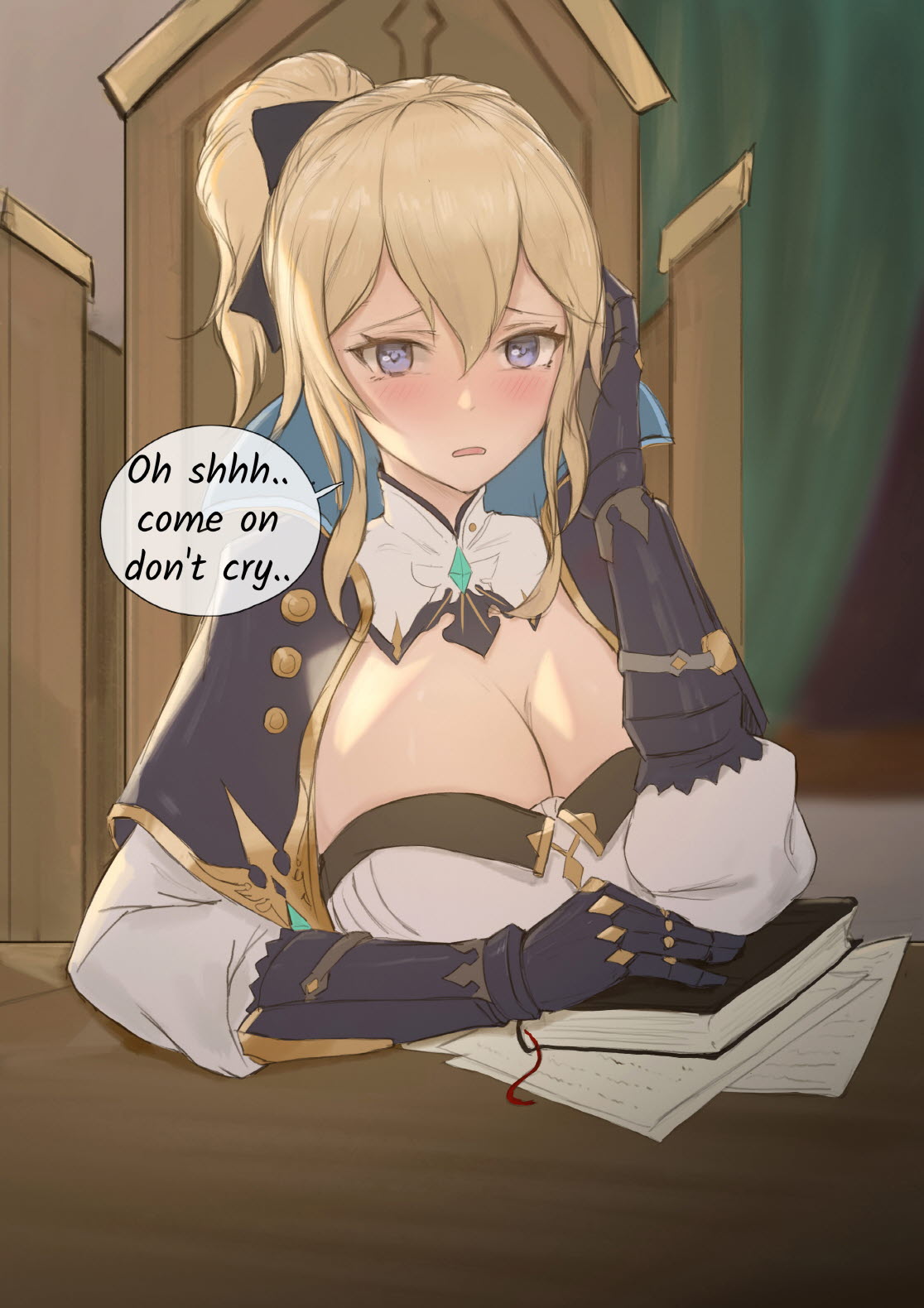 Хентай Большие сиськи,в одежде,genshin impact,комикс,jean_gunnhildr, rule34