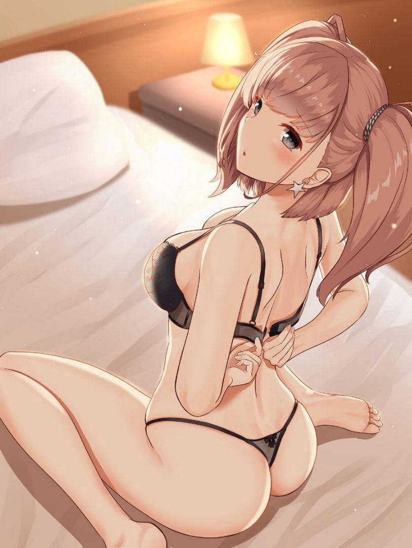 Хентай Аниме,милая,нижнее бельё,кровать,украина,слава_украине, rule34