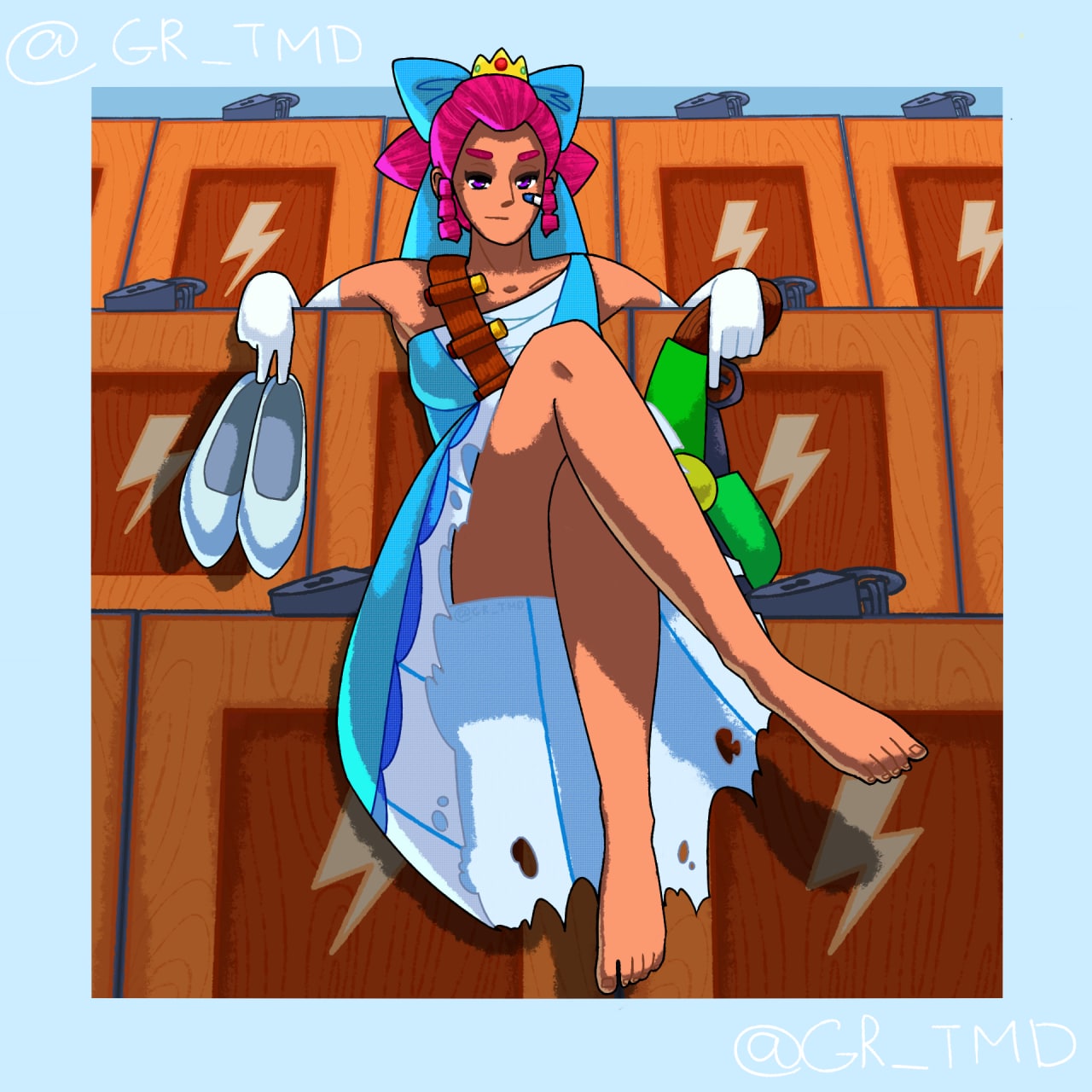 Хентай Большие сиськи,Большая жопа,в одежде,2d,ножки,brawl stars,одна девочка,шелли__brawl_stars_, rule34