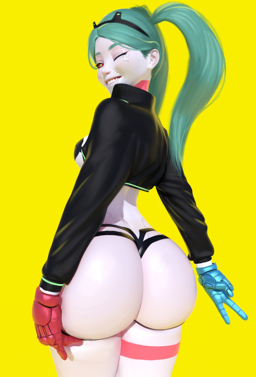 Хентай Большая жопа,вид сзади,ребекка,киберпанк2077,edgerunners, rule34