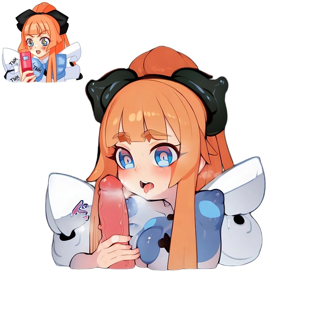 Хентай ахегао,в одежде,длинные волосы,нейросеть,рыжая,синие_глаза,смущение,стикеры_вконтакте,член,ahegao,nai_diffusion,stable_diffusion, rule34