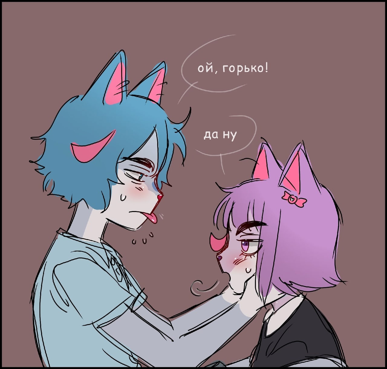 Хентай инцест,короткая стрижка,масюня,сима,синие волосы,стикеры_вконтакте,фиолетовые волосы,комикс, rule34