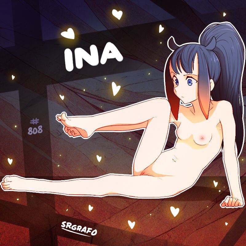 Хентай hololive,ninomae_inanis,virtual_youtuber,маленькие сиськи,пизда, rule34