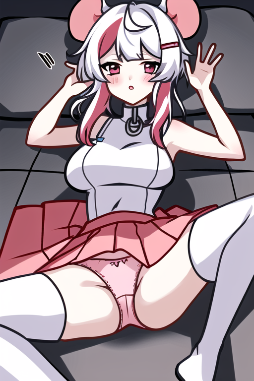 Хентай кровать,мауси,нейросеть,стикеры_вконтакте,трусики,чулки,юбочка,stable_diffusion,раздвинула_ножки, rule34