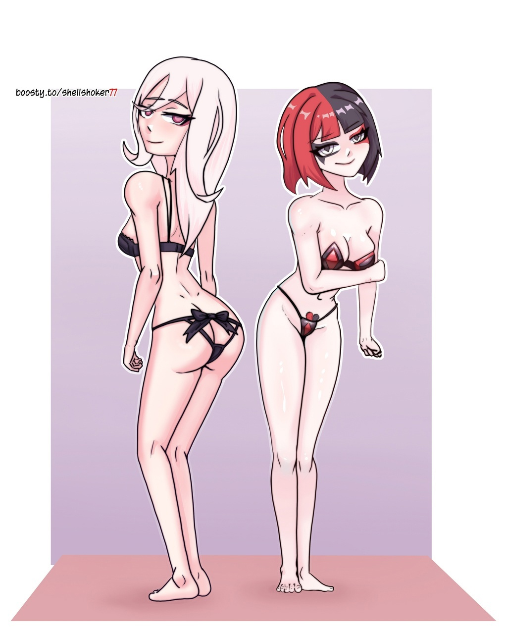 Хентай длинные волосы,короткая стрижка,трусики,стикеры_вконтакте,красные_волосы,лифчик,маф__стикеры_вконтакте,юри,розовые_глаза,сердечки_в_глазах,черные_волосы,катши__стикеры_вконтакте, rule34