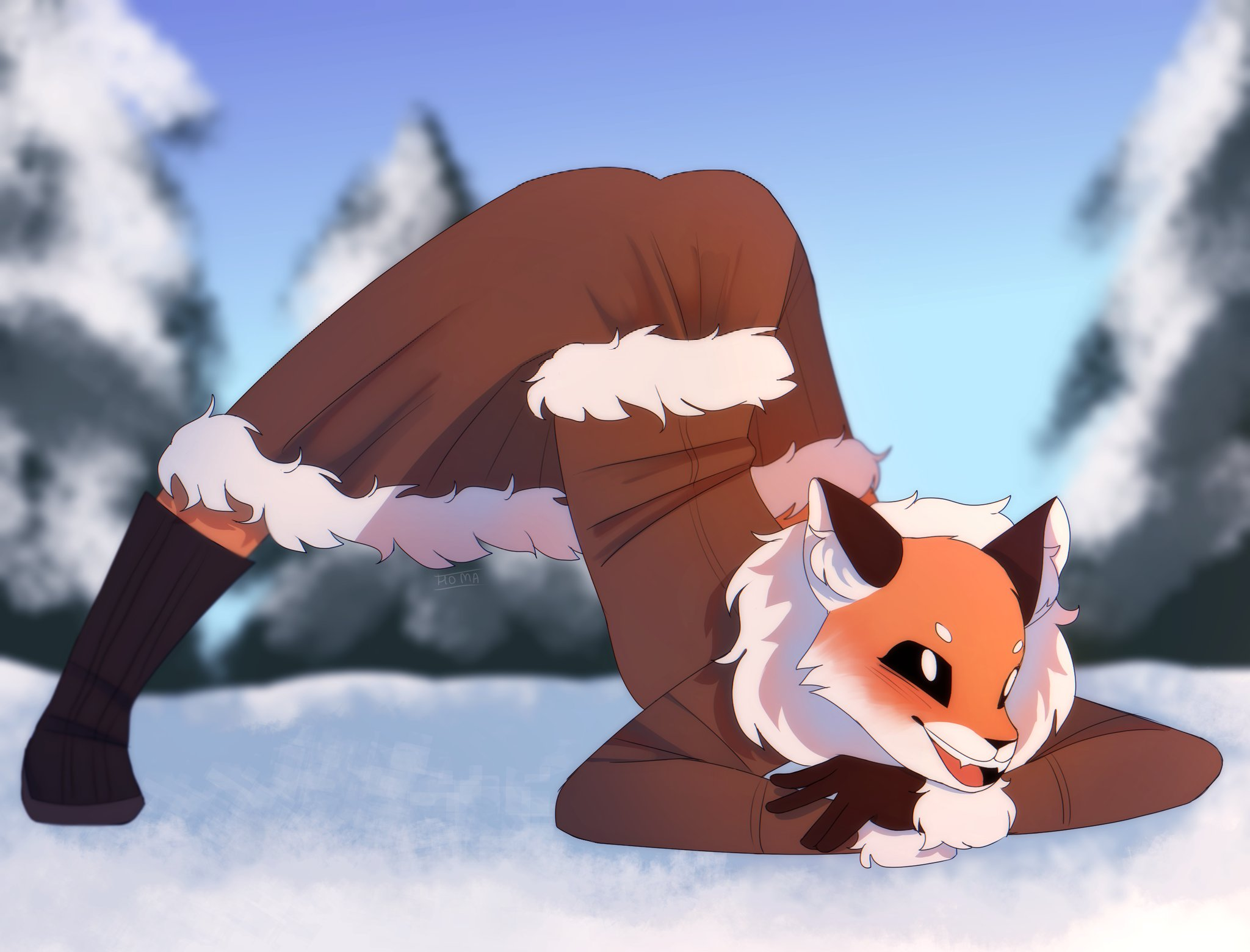 Хентай в одежде,сука сисек не видно,перчатки,рыжая,tiny_bunny,лиса,алиса_tiny_bunny, rule34