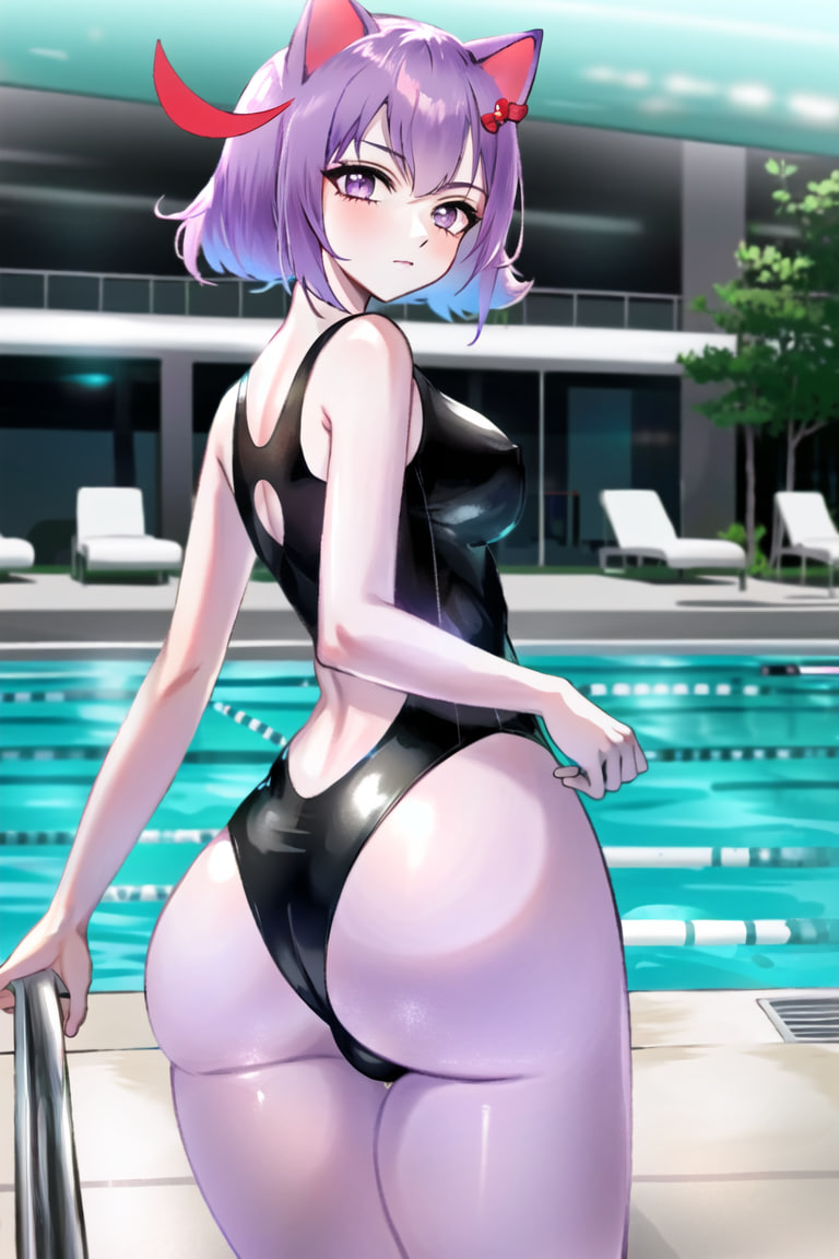 Хентай Большие сиськи,Большая жопа,стикеры_вконтакте,вид сзади,масюня,нейросеть,stable_diffusion,купальники,бассейн, rule34