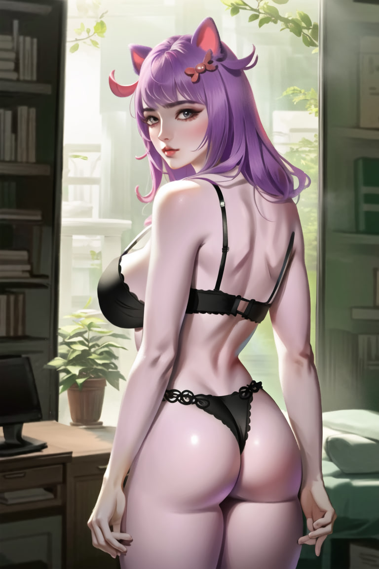 Хентай Большая жопа,Большие сиськи,короткая стрижка,масюня,нейросеть,стикеры_вконтакте,фиолетовые волосы,stable_diffusion, rule34