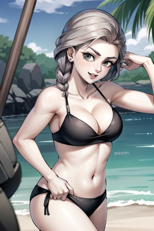 Хентай Большие сиськи,stable_diffusion,нейросеть,tiny_bunny,купальники,катя_tiny_bunny,пляж,зайчик, rule34