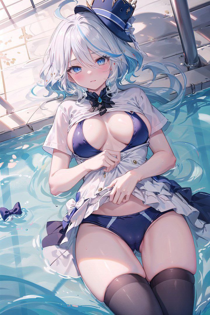 Хентай genshin impact,чулки,трусики,нейросеть,юбочка,furina, rule34