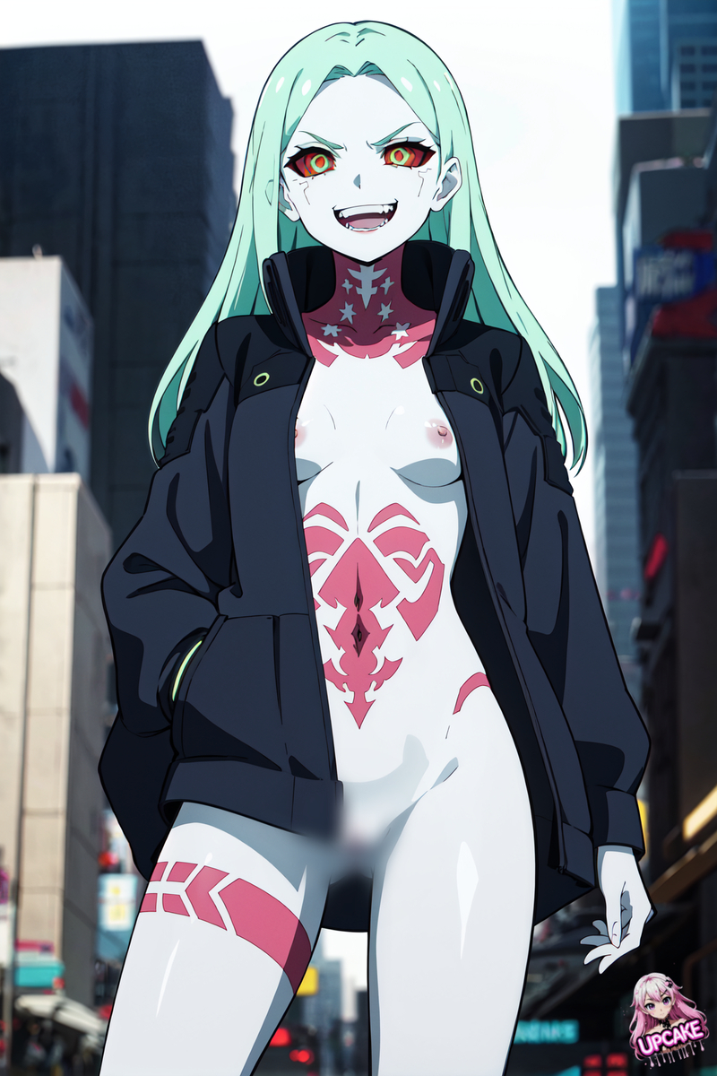 Хентай edgerunners,киберпанк2077,ребекка, rule34