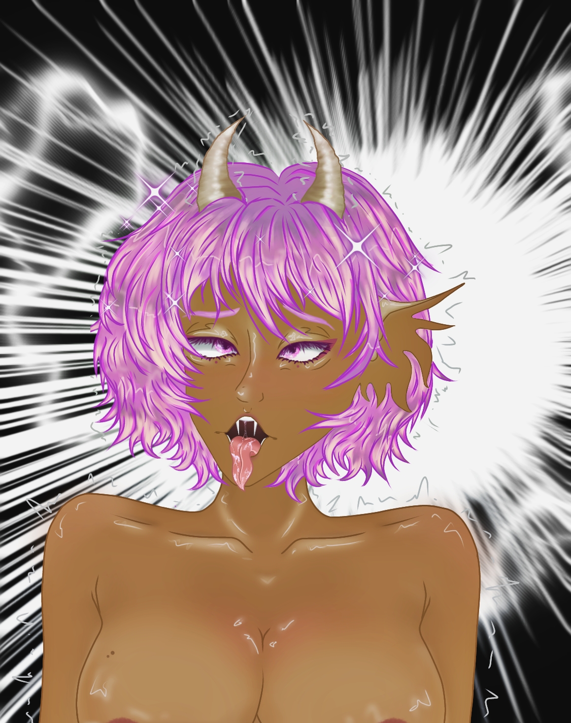 Хентай Аниме,ахегао,рожки,аниме телка,милфа,тян, rule34