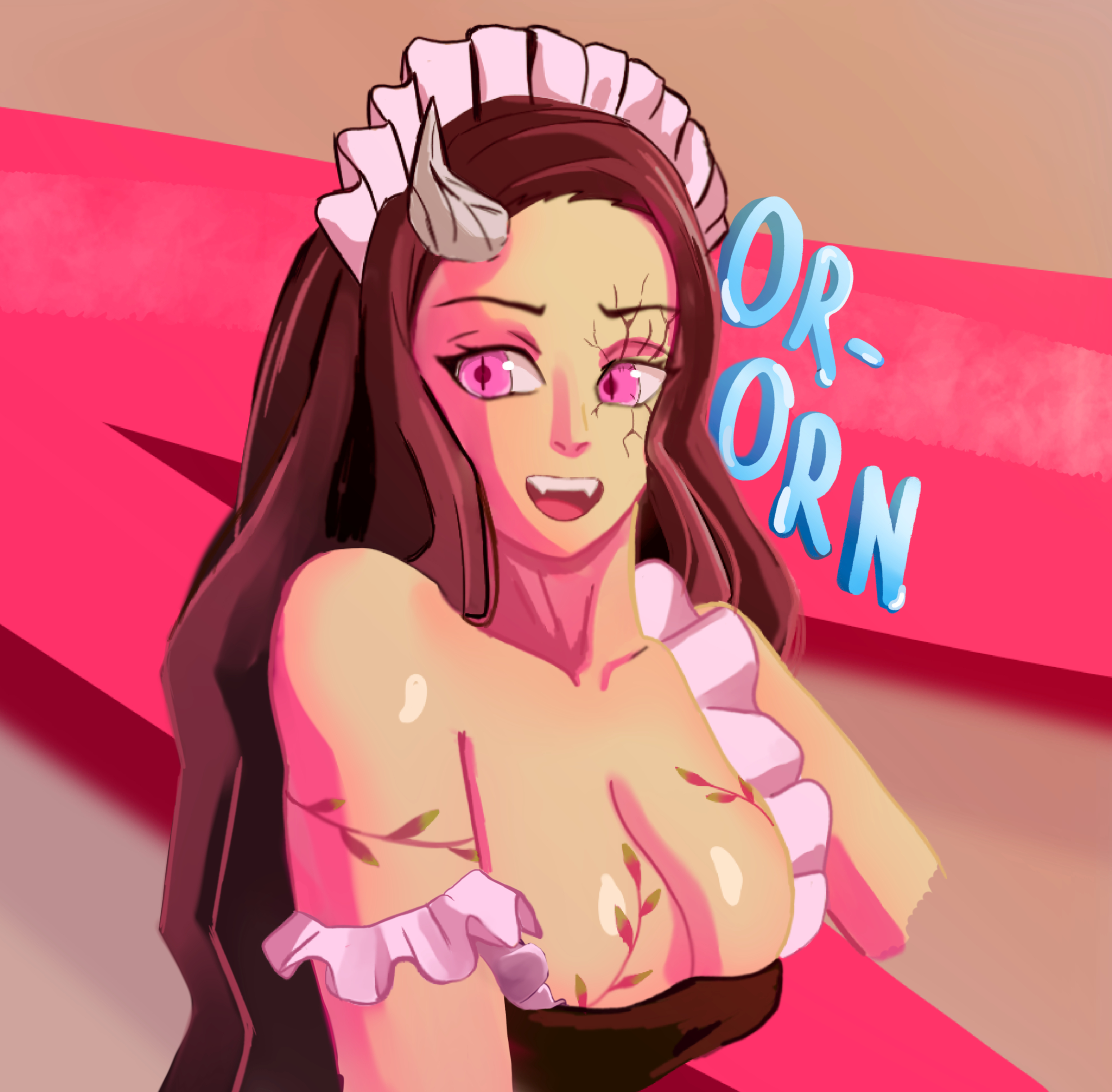 Хентай Большие сиськи,Аниме,секс,грудь,голая,нижнее бельё,черноволосые,потекла,рожки,горничные,с цензурой,ahegao,огромные_сиськи,инцест,вайфу,кайфует,клинок_рассекающий_демонов,демон,темноволосая,улыбка,розовые_глаза,or_orn,клыки,полуголая,тянка,недзуко_камадо,недзуко, rule34