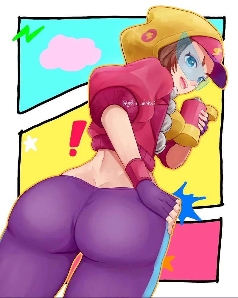 Хентай brawl stars,попка,макс__brawl_stars_,леггинсы, rule34