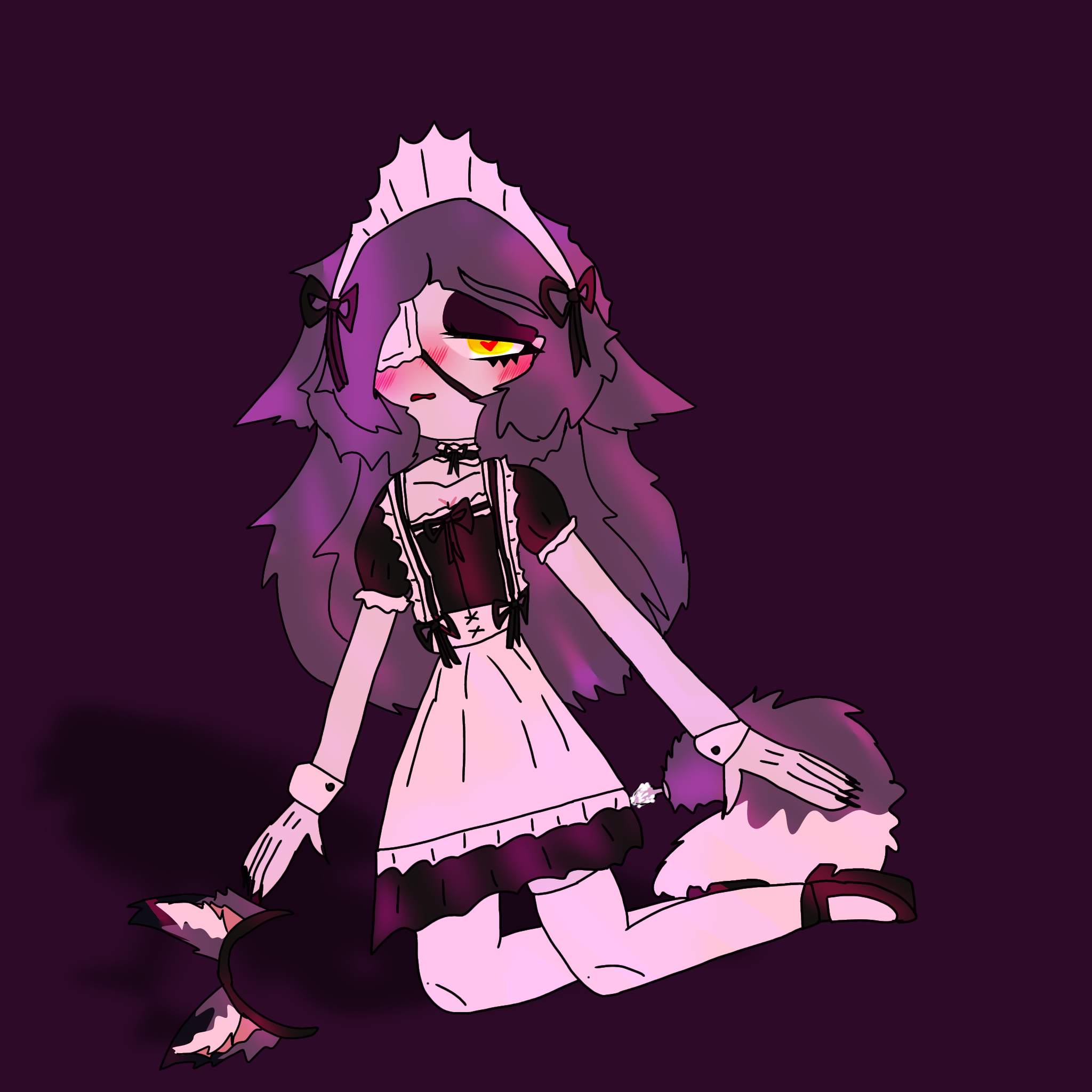 Хентай длинные волосы,горничные,без_трусиков,персонажу_есть_18!,фембой,худой,огромный_пенес,большой_пенес, rule34