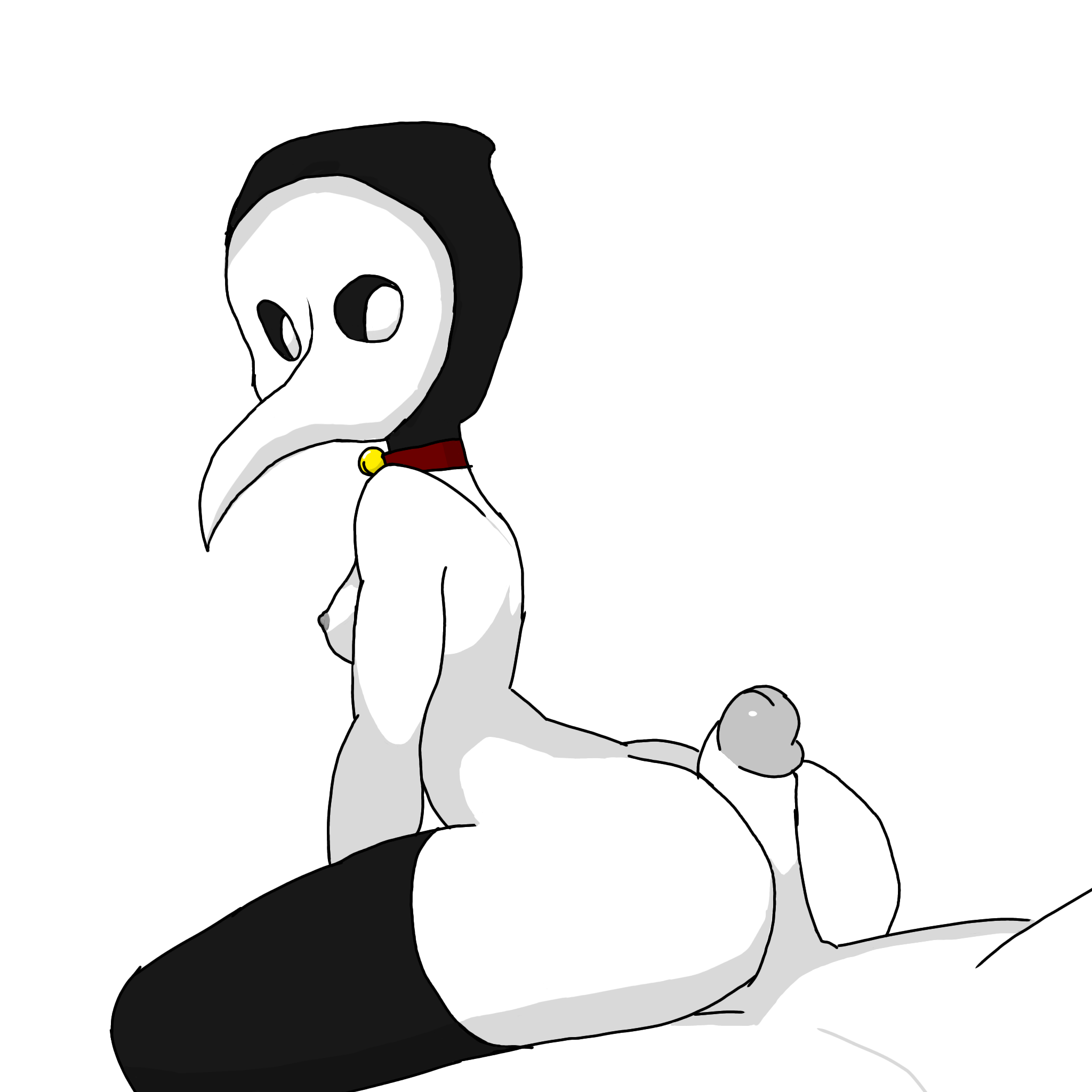 Хентай член,2d,1girl,1boy,scp,чумной_доктор,scp_049, rule34