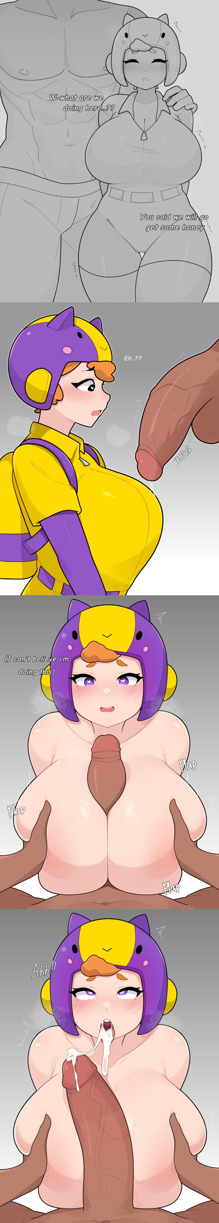 Хентай Большие сиськи,Сперма,brawl stars,комикс,сиськотрах,кончил_в_рот,bea, rule34