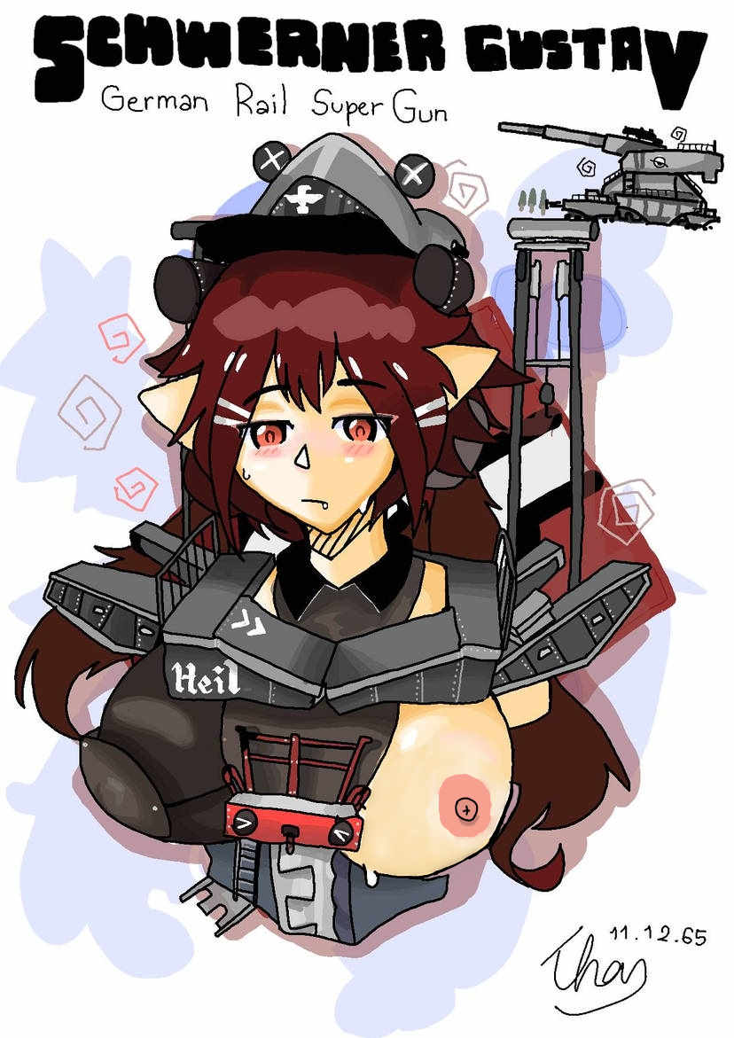 Хентай 1girl,booba,schwerer_gustav,stylizedrailway, rule34