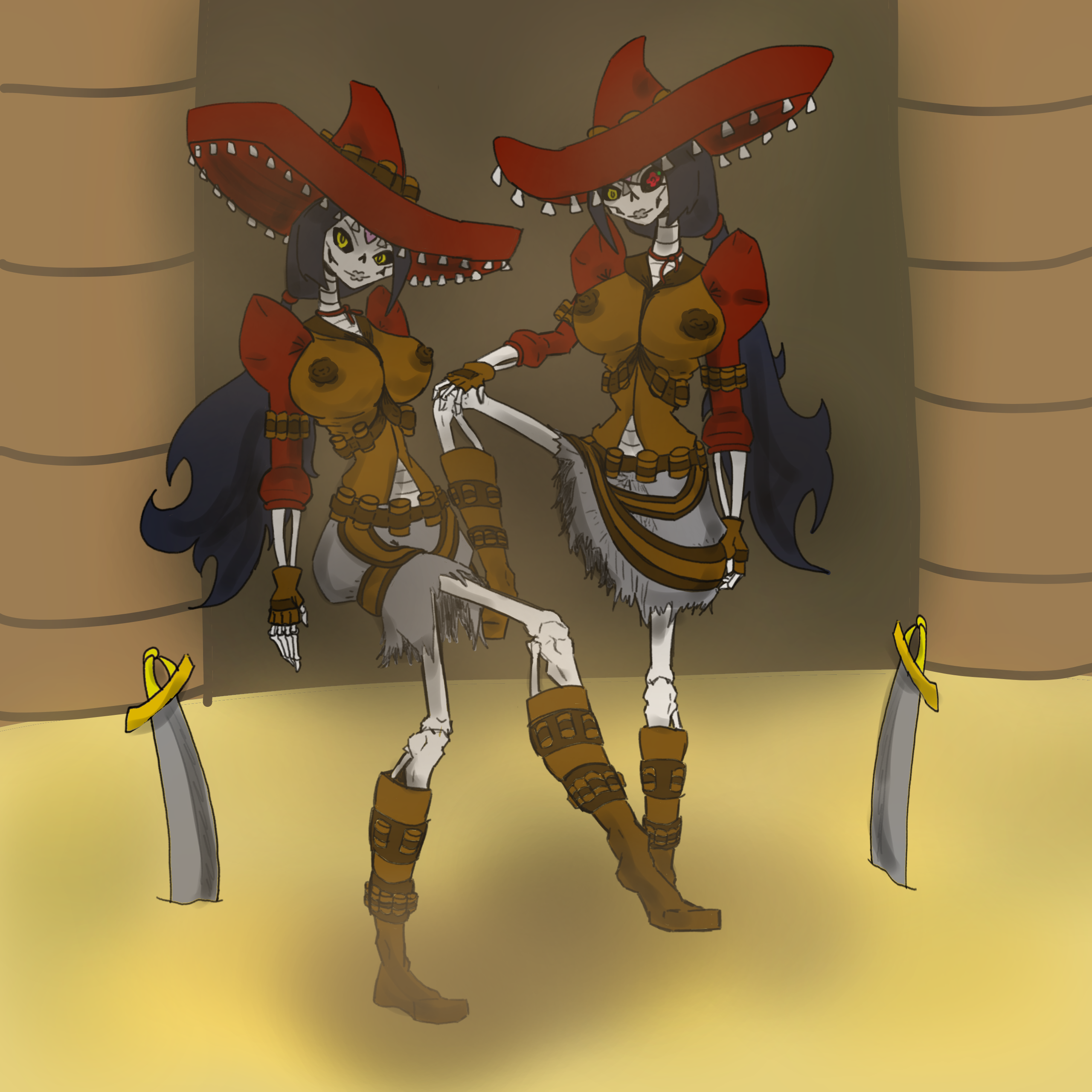 Хентай Большие сиськи,в одежде,2d,грудь,две девочки,эротика,инцест,красивая,безобидное,2girls,без пизды,бидоны,двойняшки,близняшки,скелет,мексика,революционер,mufflin_pie, rule34