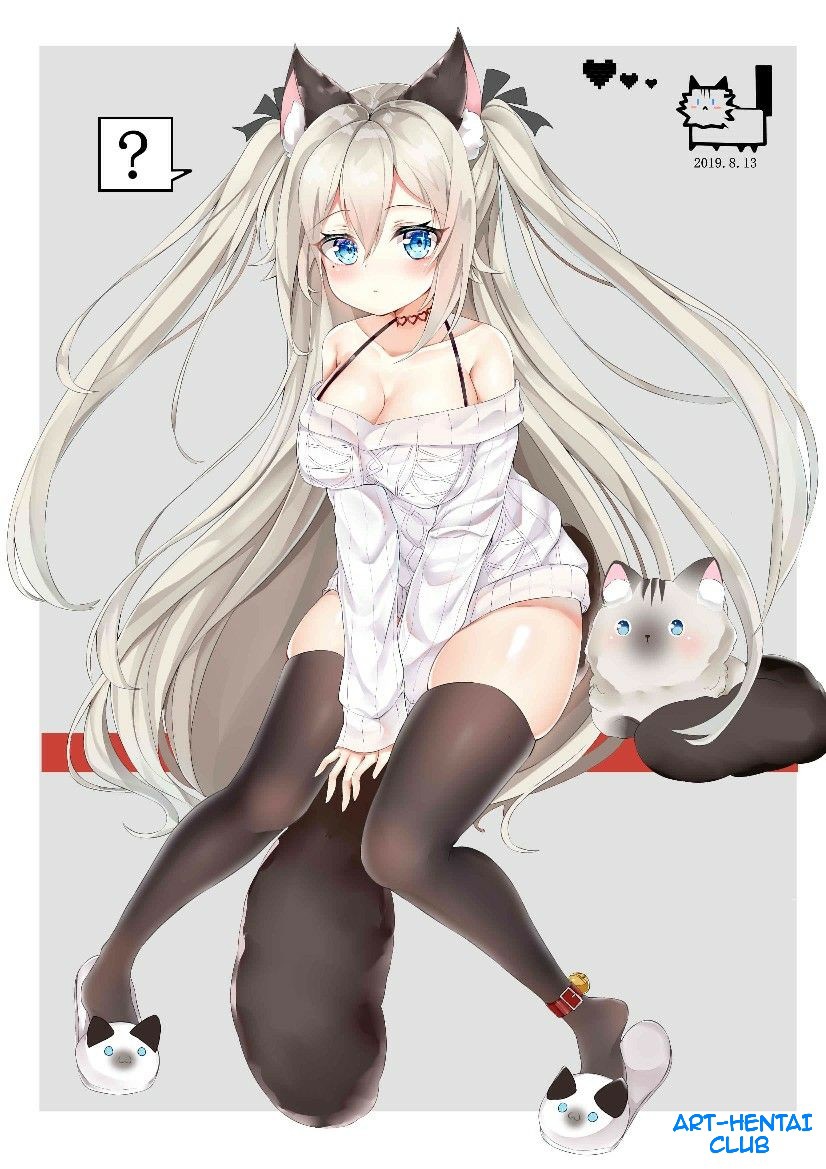 Хентай Большие сиськи,Большая жопа,Аниме,милая,неко,сука сисек не видно, rule34