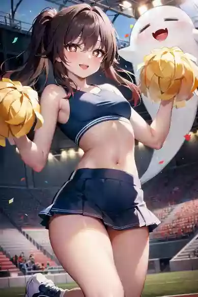 genshin impact,маленькие сиськи,юбочка,нейросеть,stable_diffusion,hu_tao,спортивная_одежда,