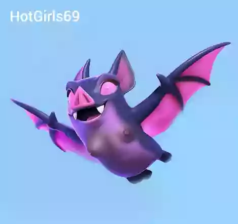 1girl,clash_royale,клеш_рояль,фиолетовая_кожа,эволюция,летучая_мышь,