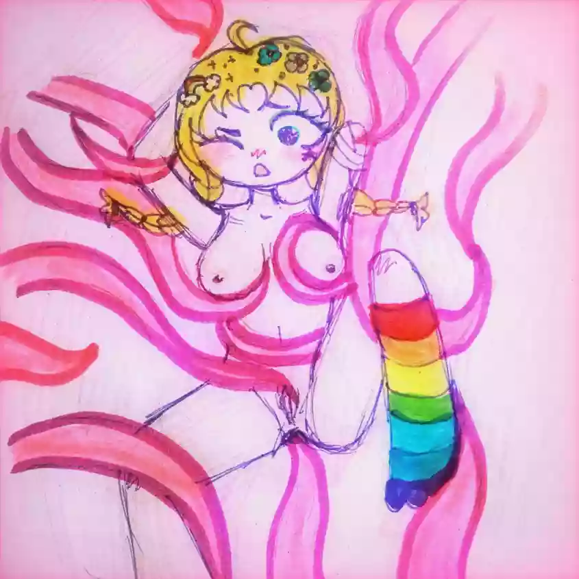 Большие сиськи,раздвинула_ножки,анал,тентакли,ос,