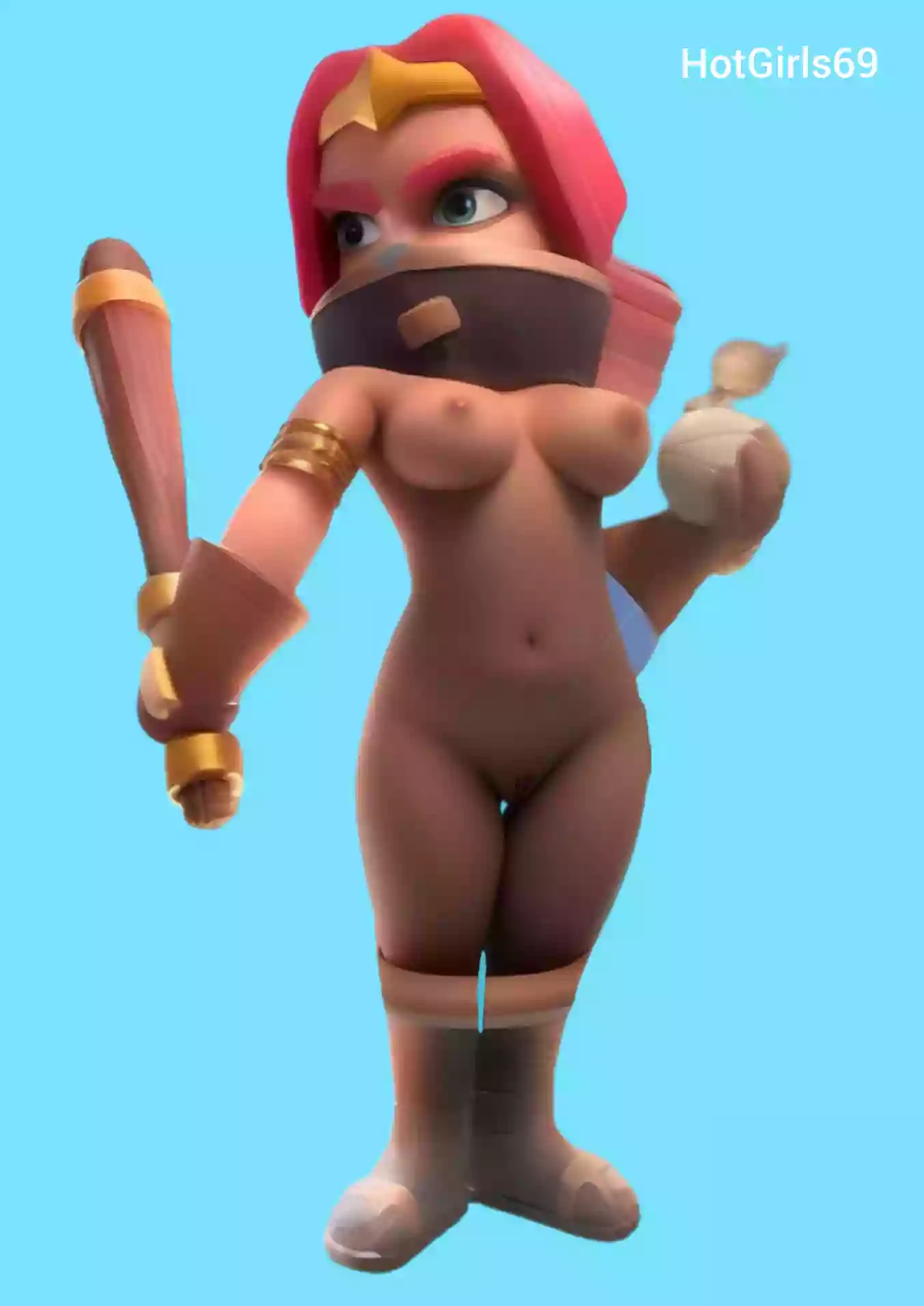 1girl,клеш_рояль,clash_royale,clash_of_clans,босс_бандит,