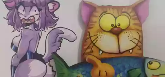 в одежде,масюня,стикеры_вконтакте,ушки,фиолетовая_кожа,фиолетовые волосы,фиолетовые_глаза,фурри,хвост,parazari,