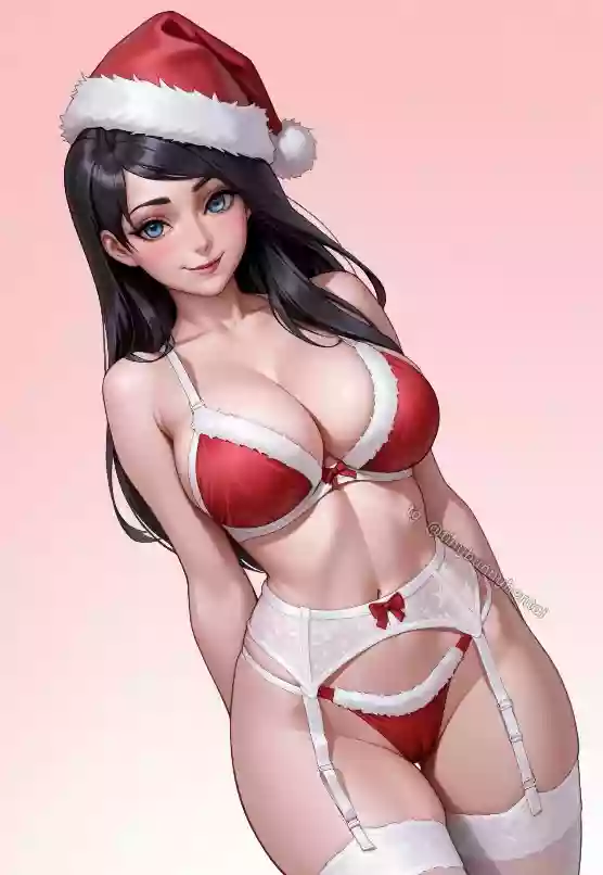 Большие сиськи,нейросеть,tiny_bunny,большие_ляжки,нижнее бельё,полина_tiny_bunny,зайчик,новый_год,