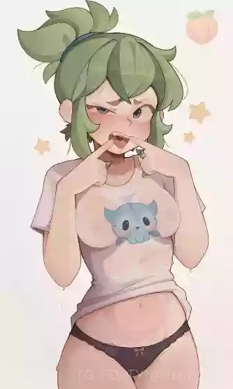 нейросеть,1girl,грудь,оригинальный_персонаж,зелёные волосы,original_character,